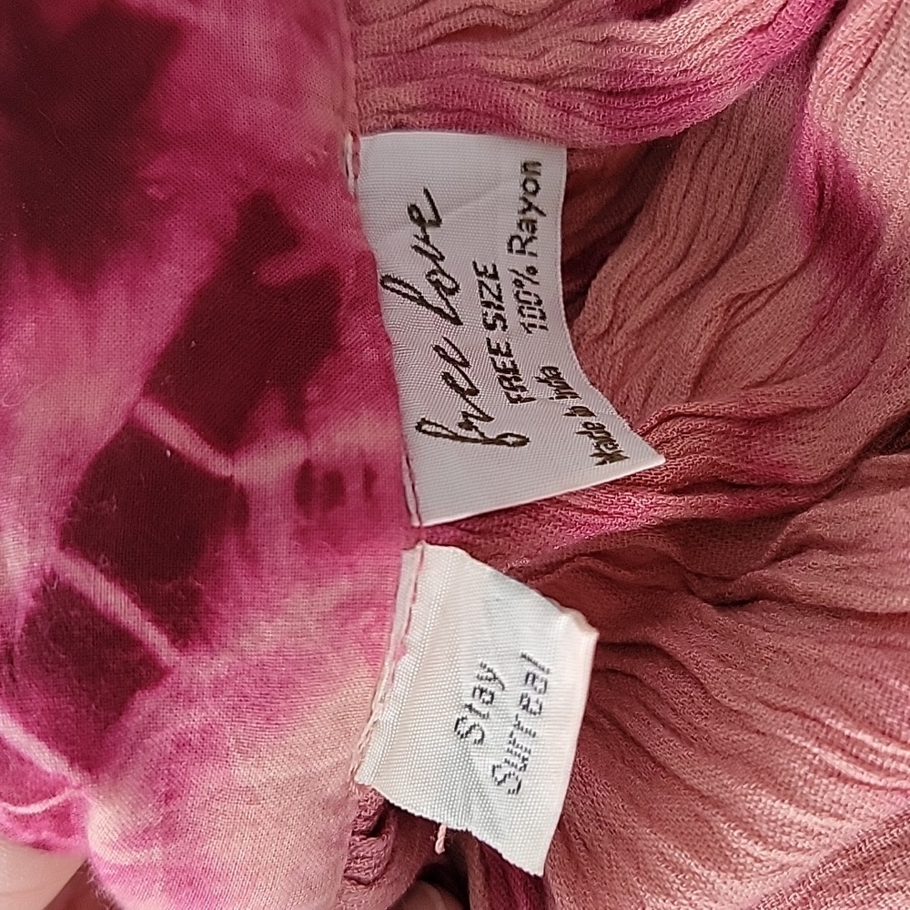 Tree Of Life Free Love Way Farer Tie-Dye Maxi Dress Free Size NWOT - Picture 7 of 8